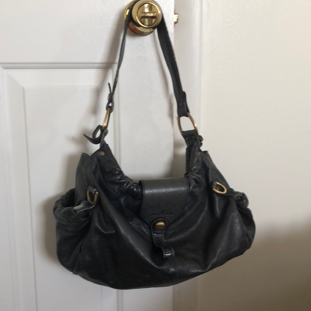 Preowned Hogan hobo purse in navy blue